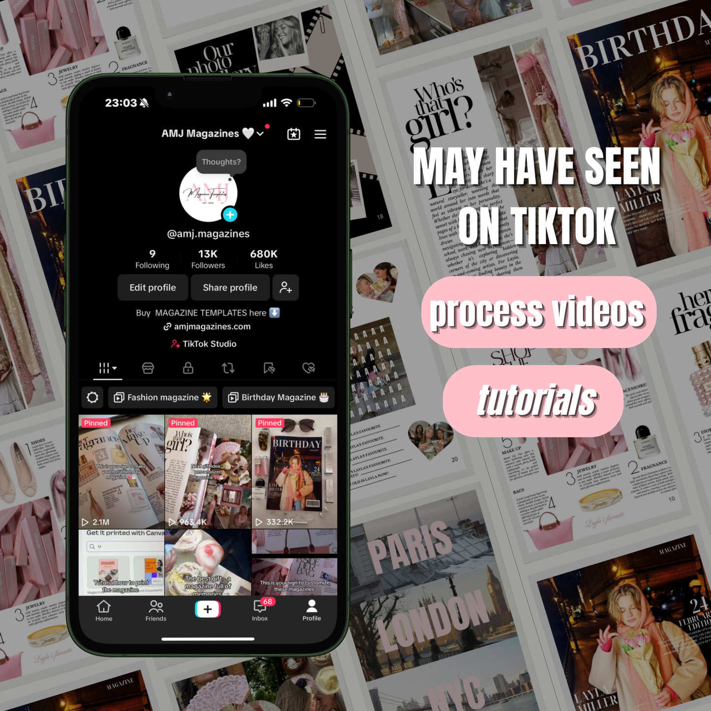 Birthday Magazine Template