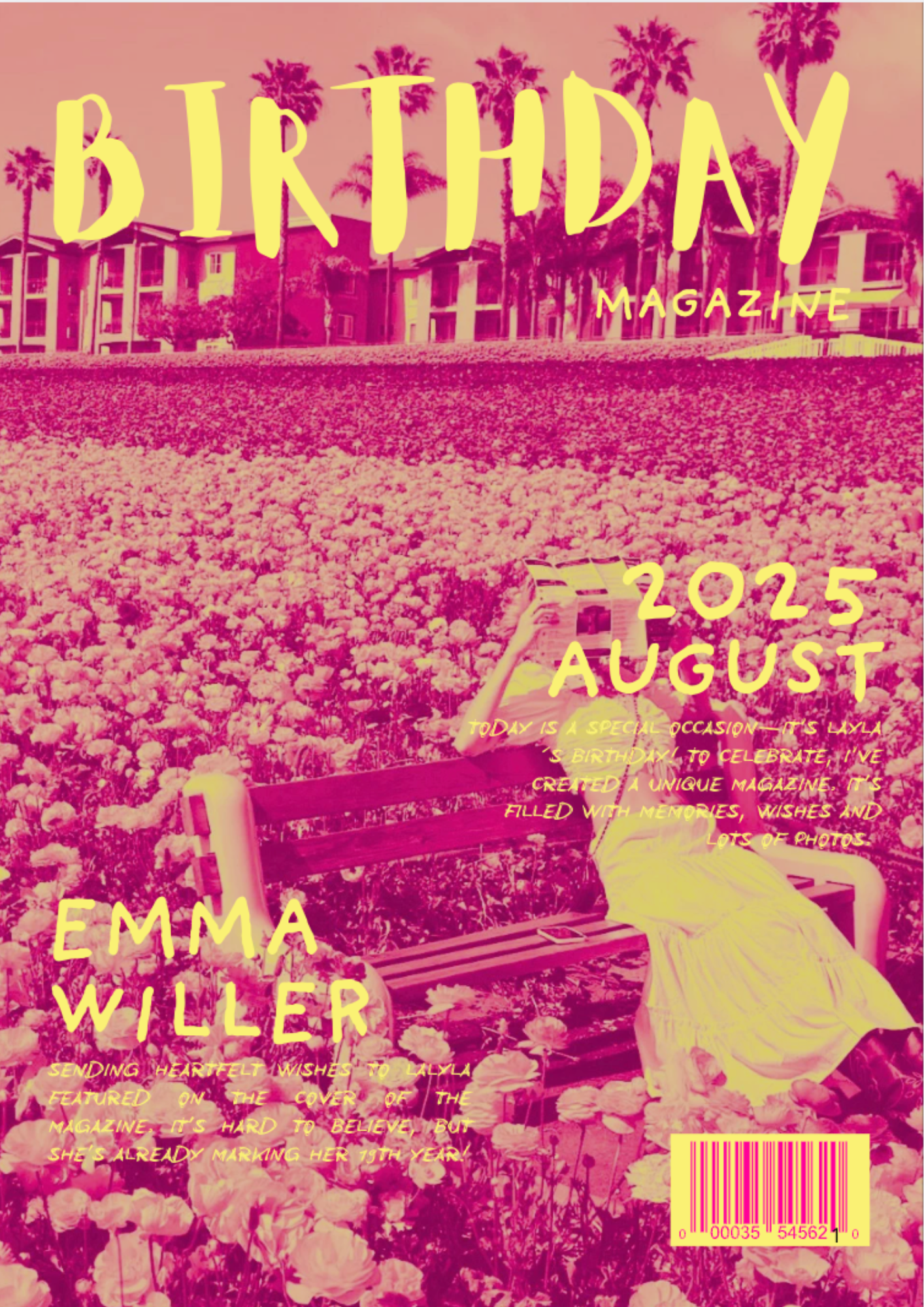 Birthday POP Magazine Template
