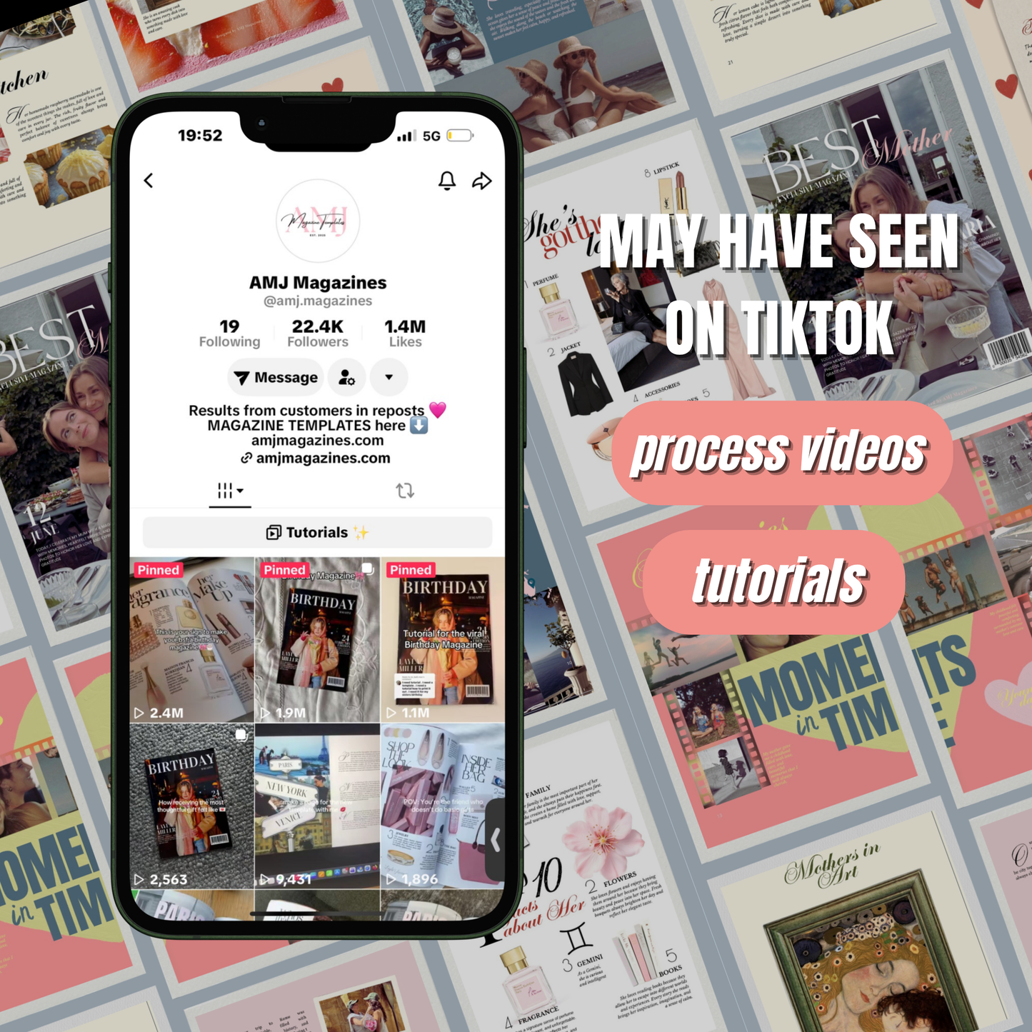 a Mothers Day Magazine Template