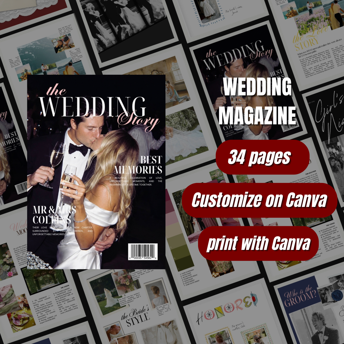 a Wedding Magazine Template