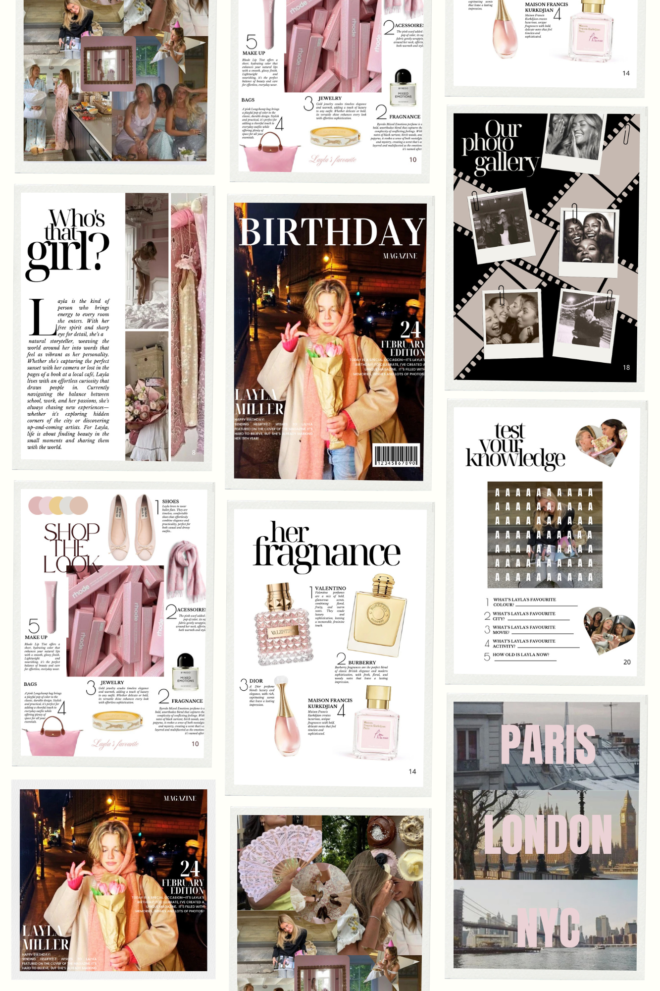Birthday Magazine Template