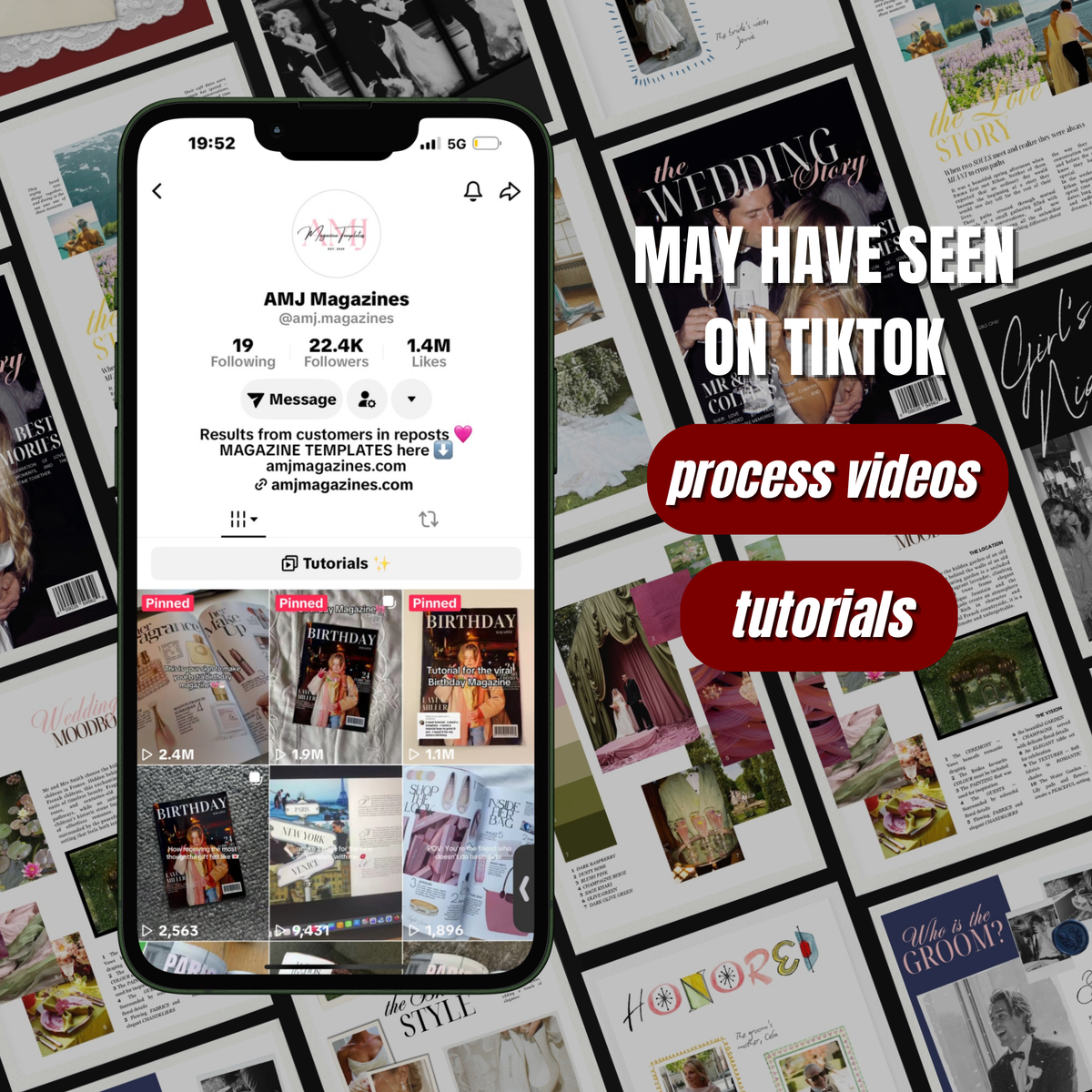 a Wedding Magazine Template