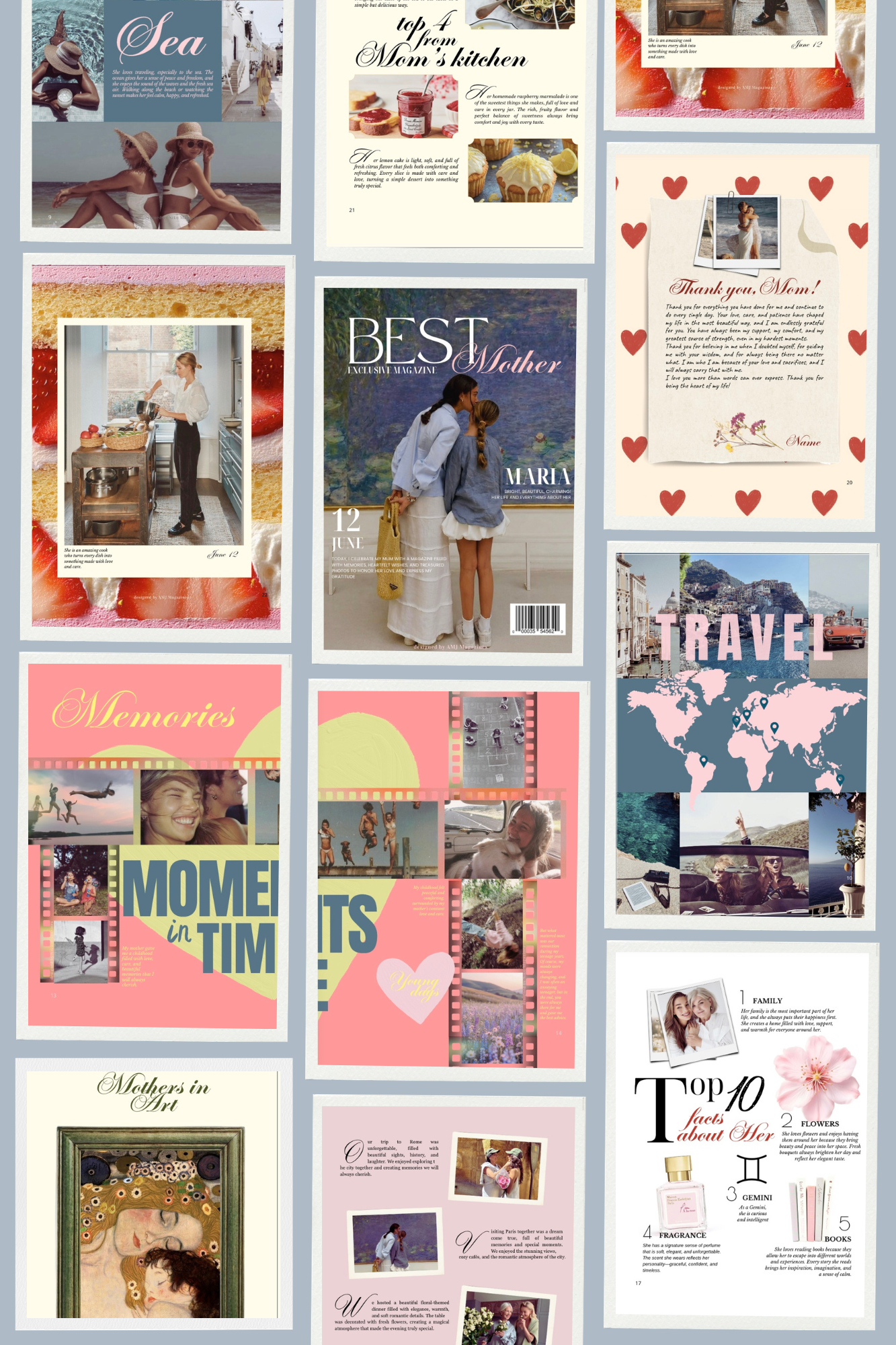 a Mothers Day Magazine Template