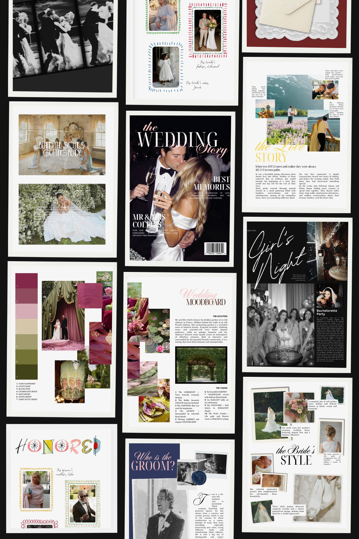 a Wedding Magazine Template